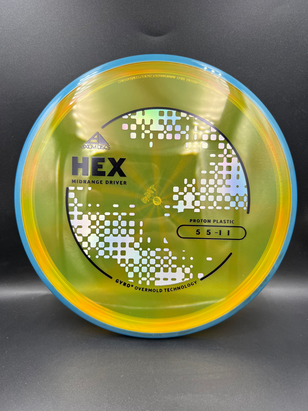Axiom Proton Hex Light Orange Blue Rim - 176g