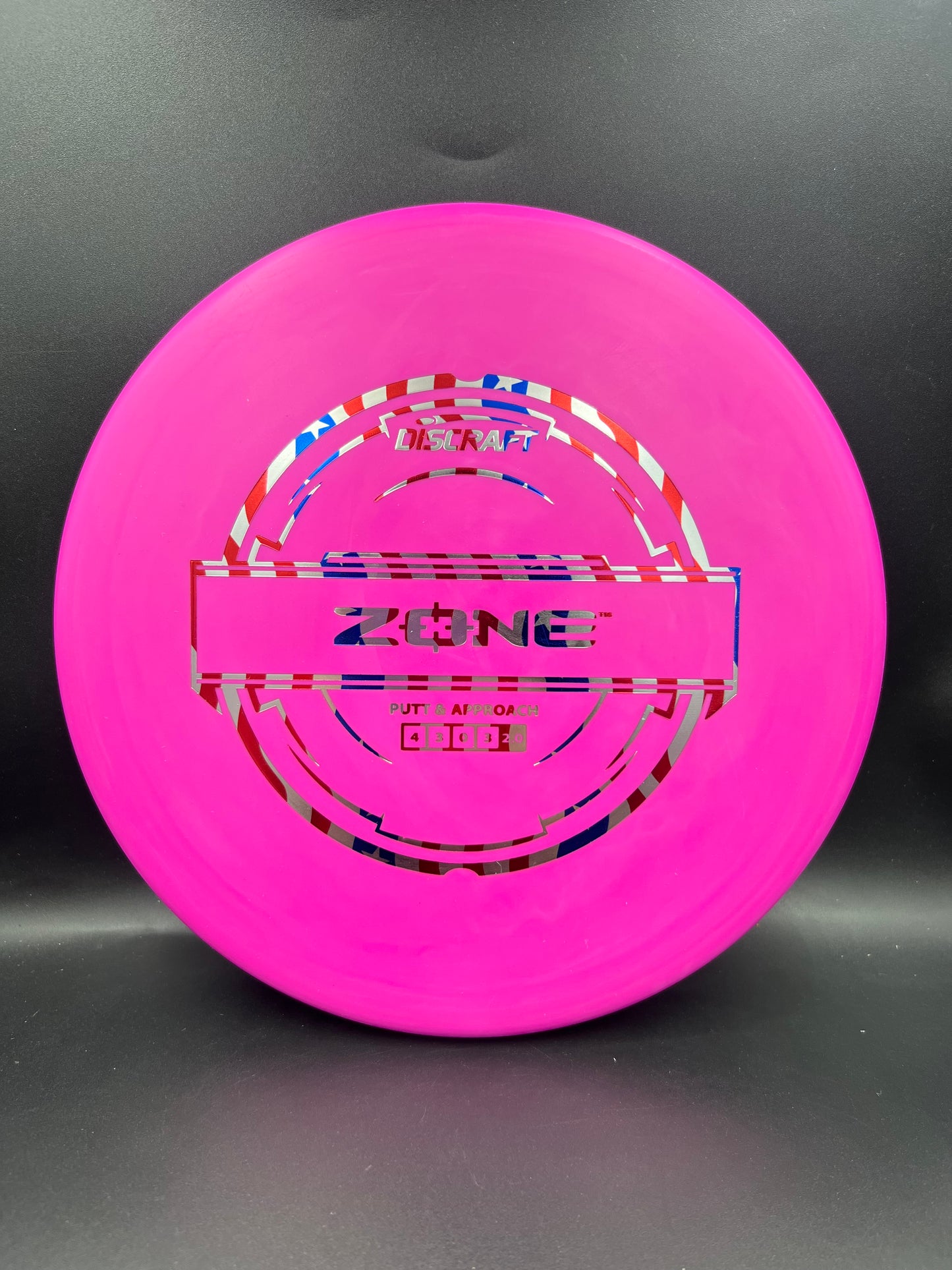 Discraft Putter Line Zone Pink Flag Stamp - 173g-174g