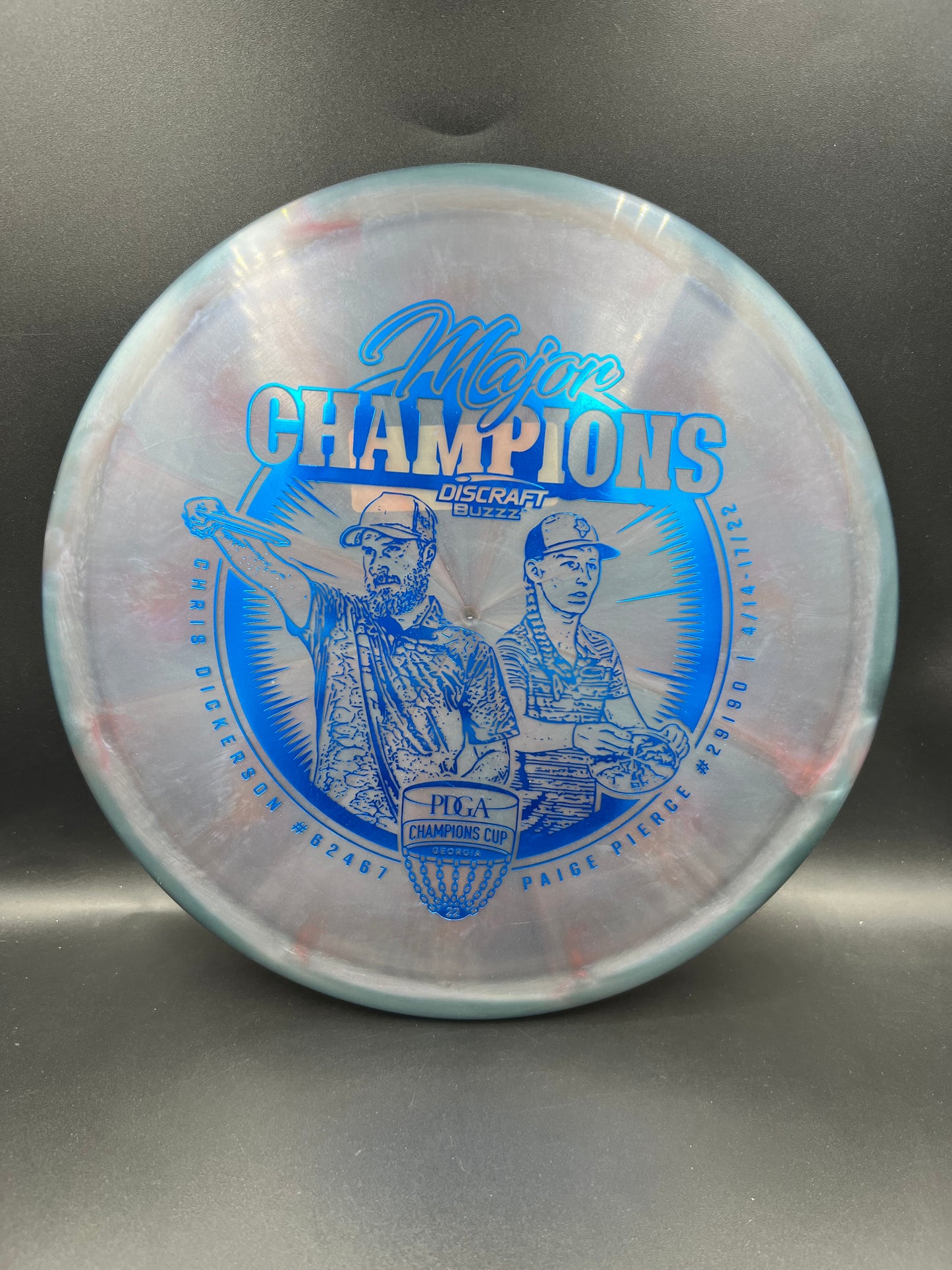 Z Swirl Buzzz Grayish Blue Pink Blue Stamp - 177+