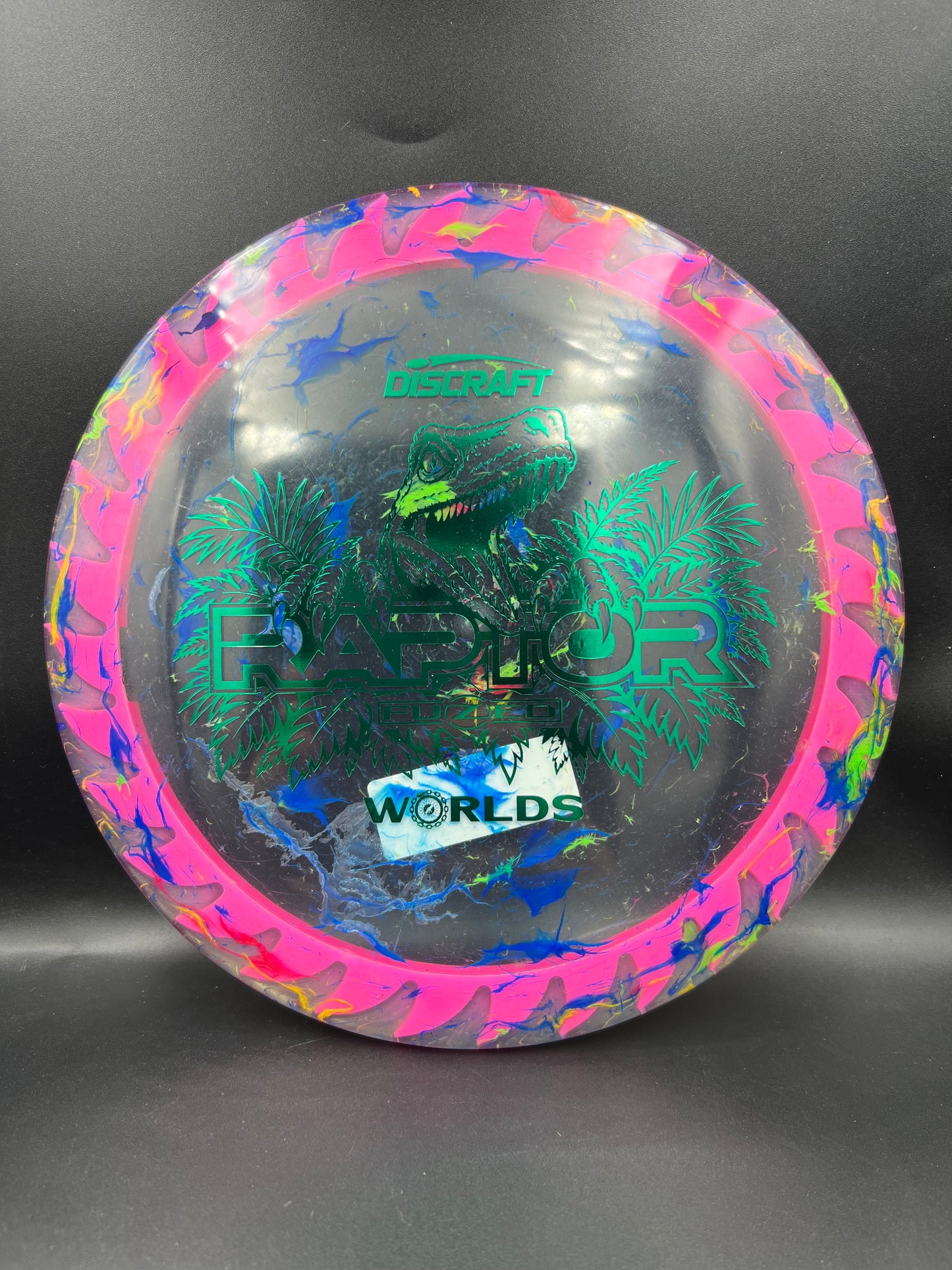 Discraft 2026 Worlds Jawbreaker Z Flx Fuzed Raptor 2-Pink Green - 173g-174g