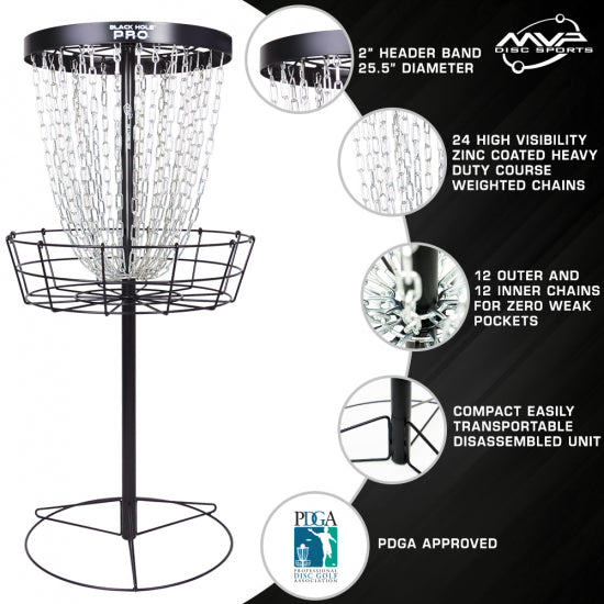Black Hole Pro | MVP Portable Practice Disc Golf Basket