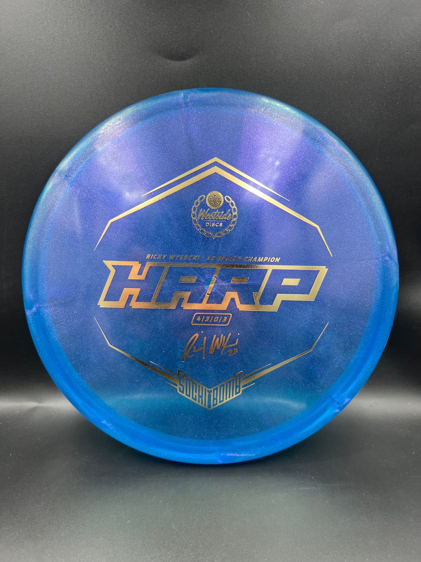 Westside VIP Ice Glimmer Harp Blue Gold Stamp - 173g