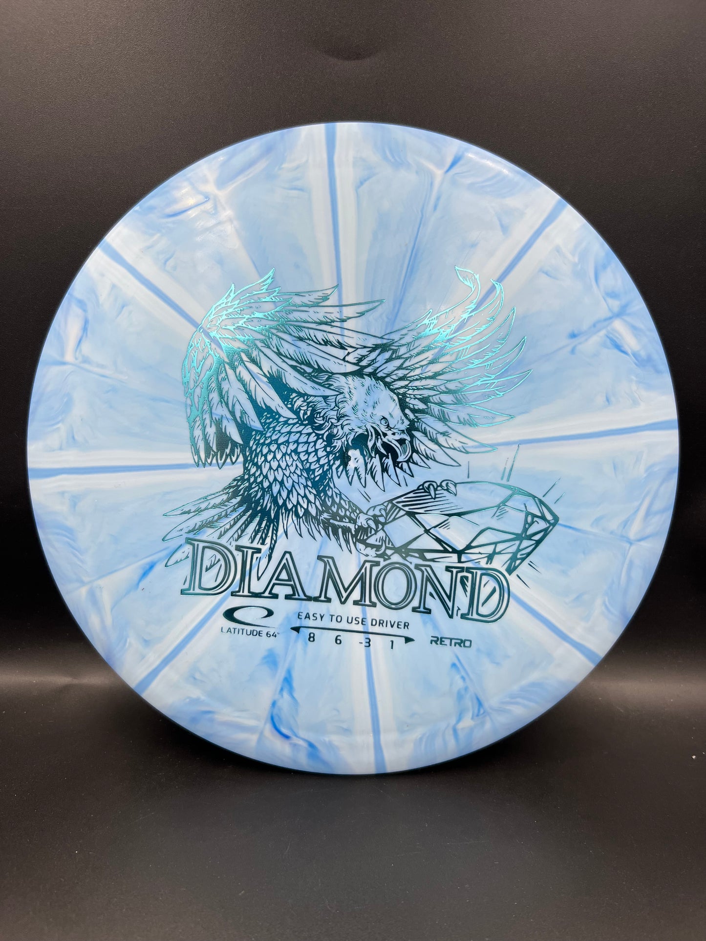 Retro Diamond Blue Blue Stamp - 155g