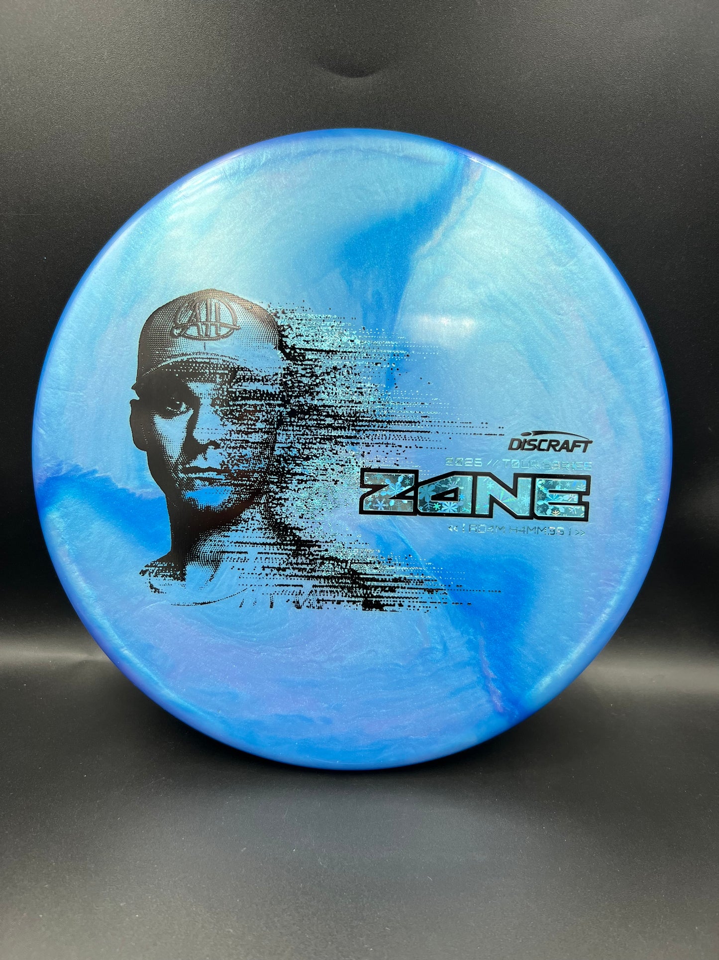 Discraft Adam Hammes Zone 2026 Tour Series Blue Snowflake Stamp - 174g