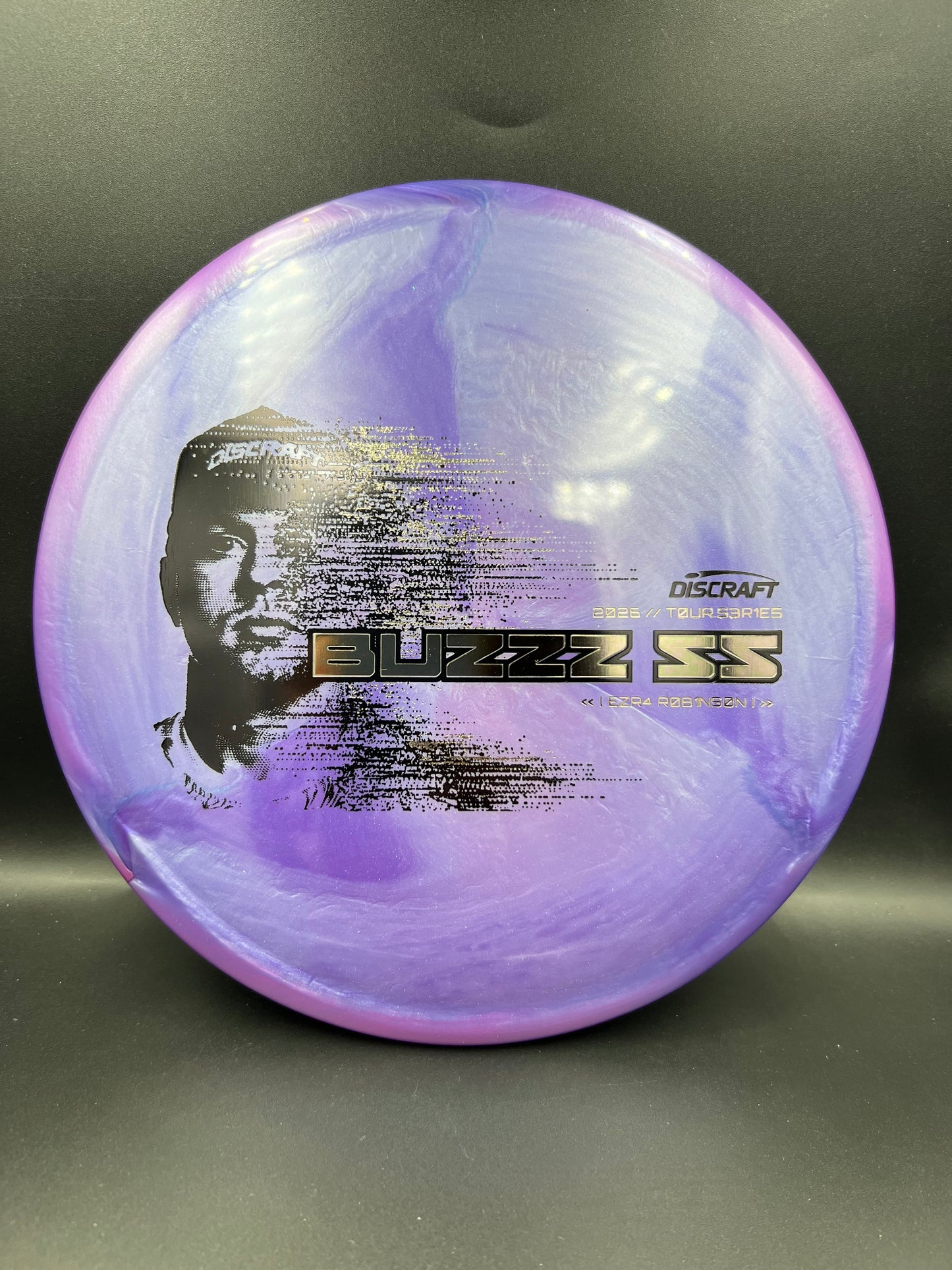 Discraft Ezra Robinson Buzzz SS 2026 Tour Series Purple Reflective Stamp - 177+