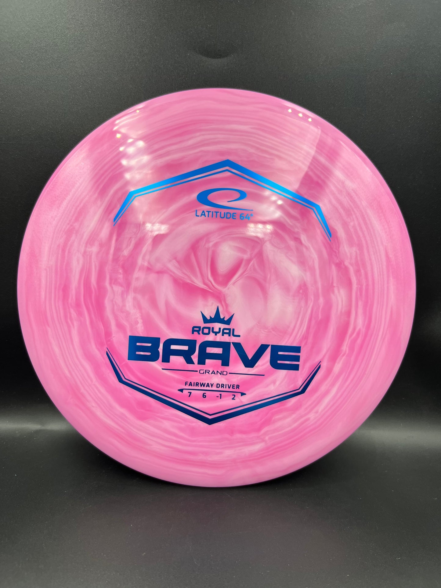 Latitude 64 Royal Grand Brave Swirly Pink Blue Stamp - 174g