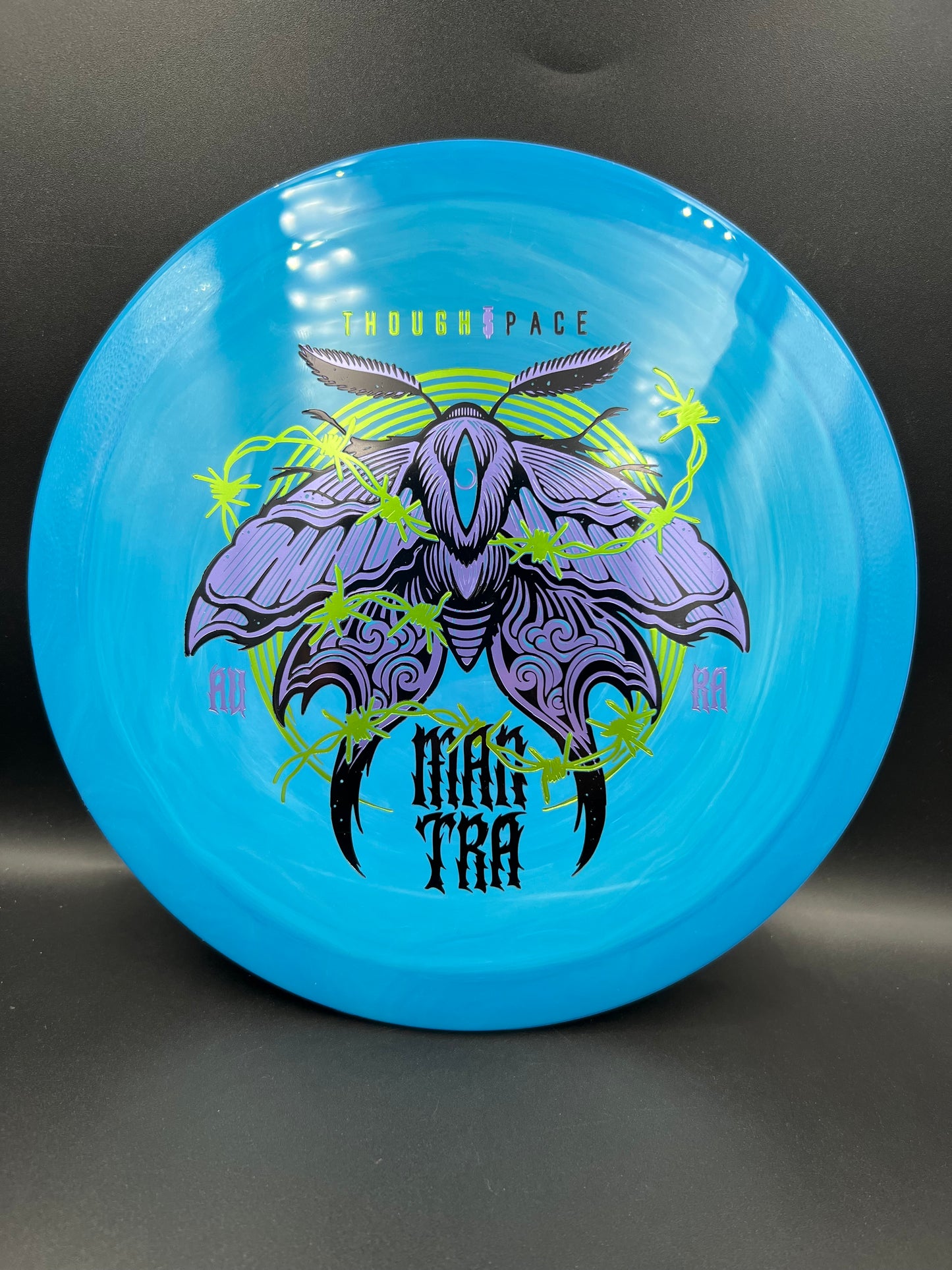 Thought Space Aura Mantra Blue Purple Green Stamp - 174g