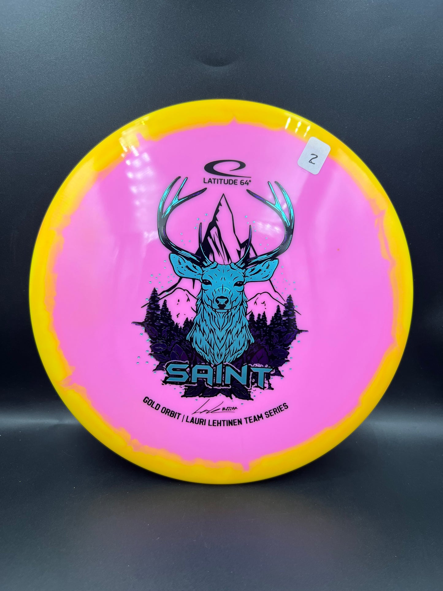 Latitude 64 Gold Orbit Saint - Lauri Lehtinen Team Series Yellow Pink Blue Purple Stamp (2) - 173g
