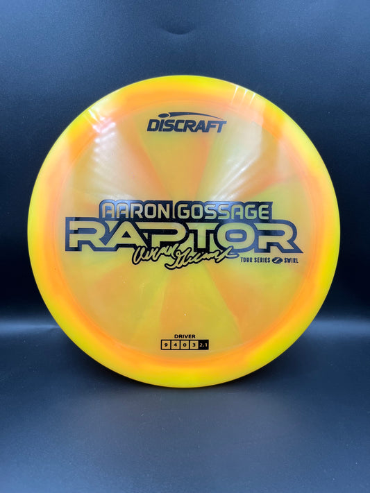 Discraft Aaron Gossage Tour Series Z Swirl Raptor 2025