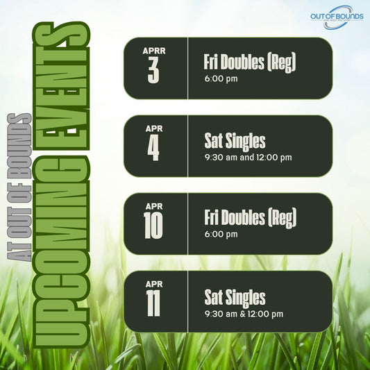 Weekly Disc Golf Events 4/3 - 4/4