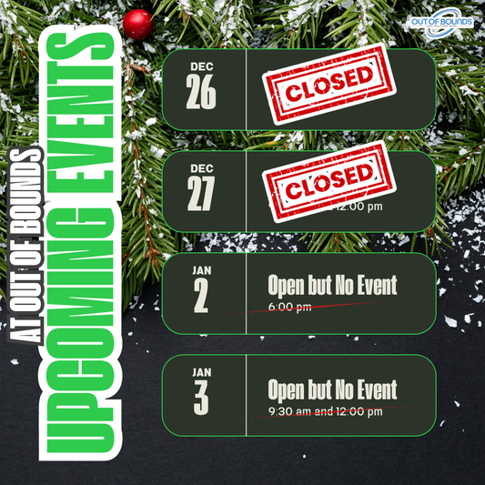 No events till Fri 9th!