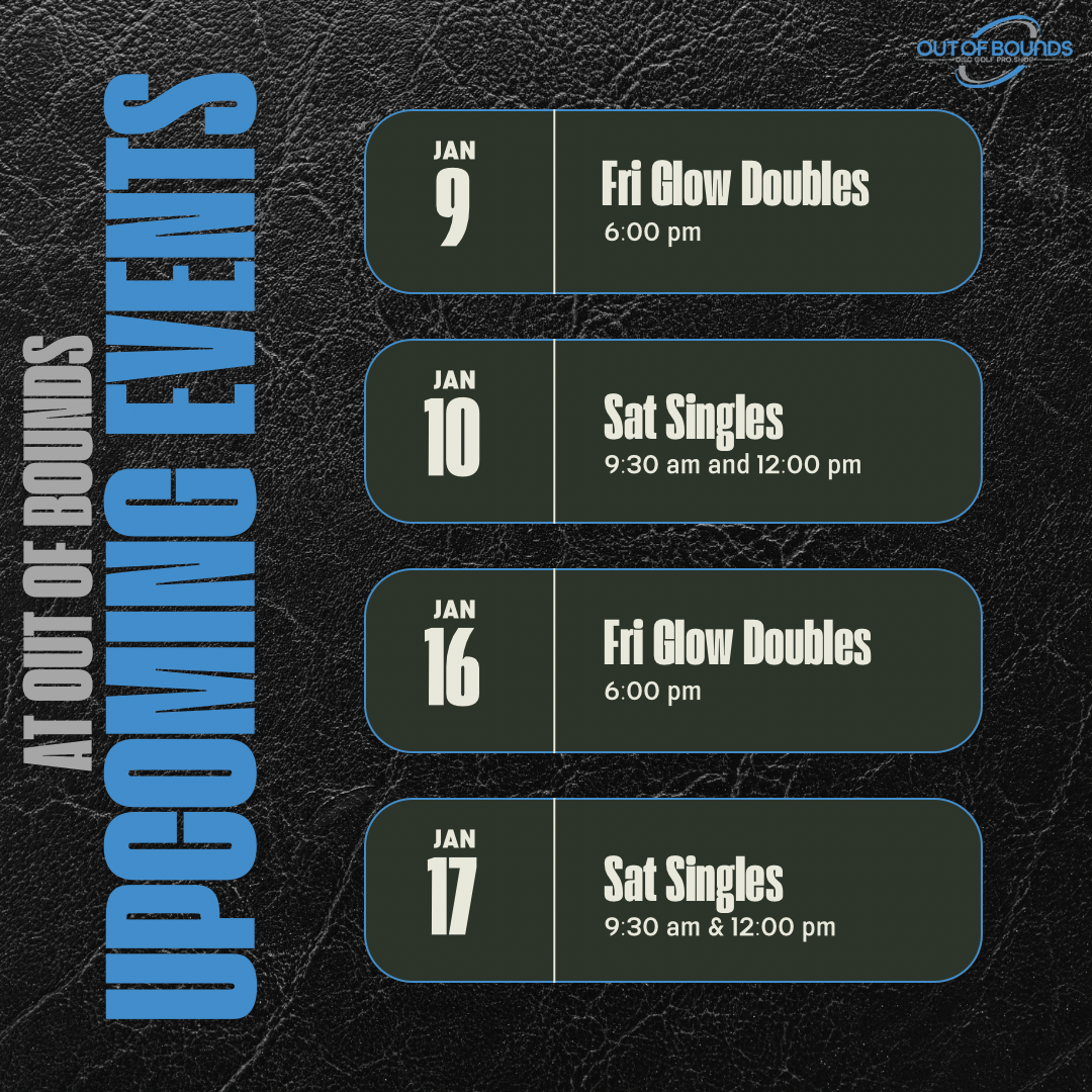 Weekly Event Sign Ups 1/9 - 1/10