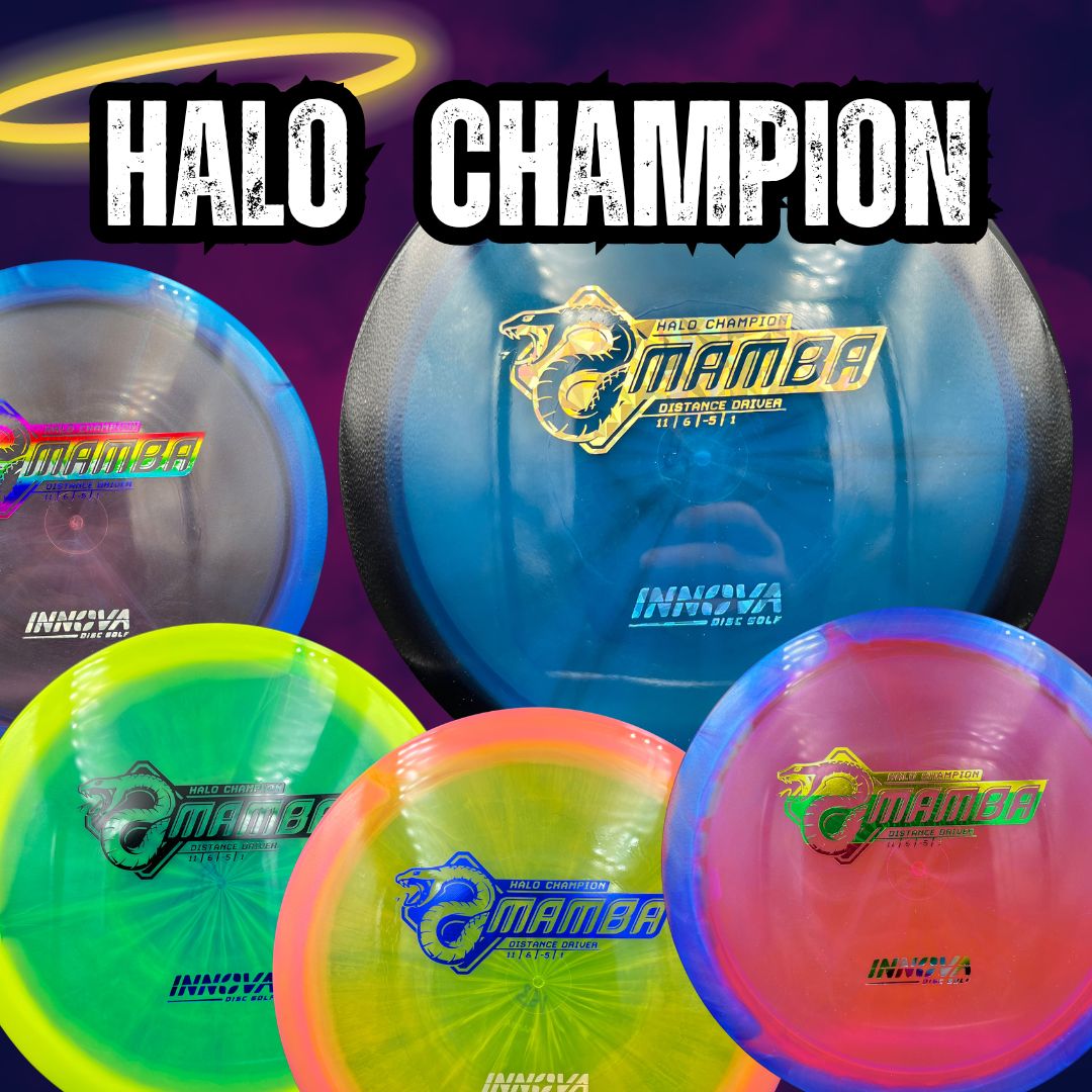 Innova Understable Distance Driver Mamba showcasing the new Halo Champion plastic
