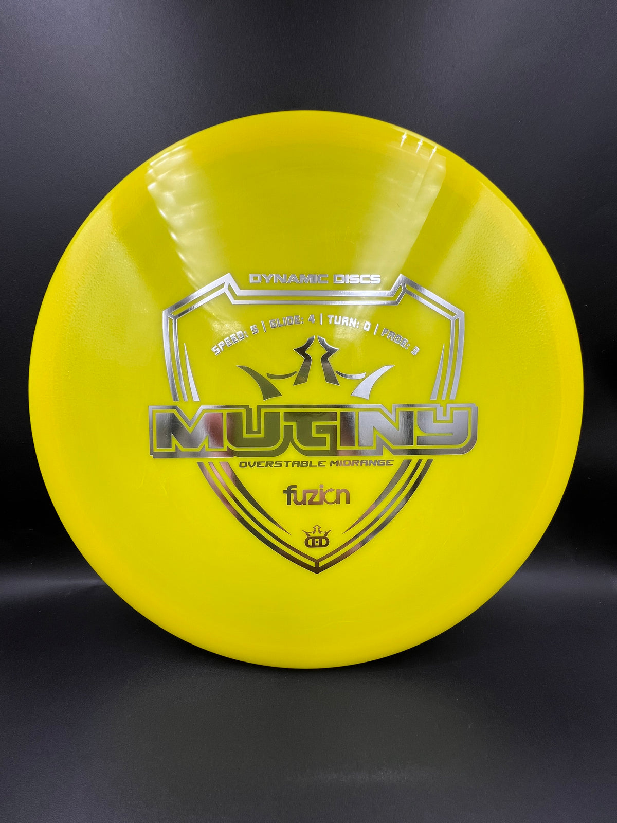 Dynamic Discs Fuzion Mutiny Yellow Silver - 177g