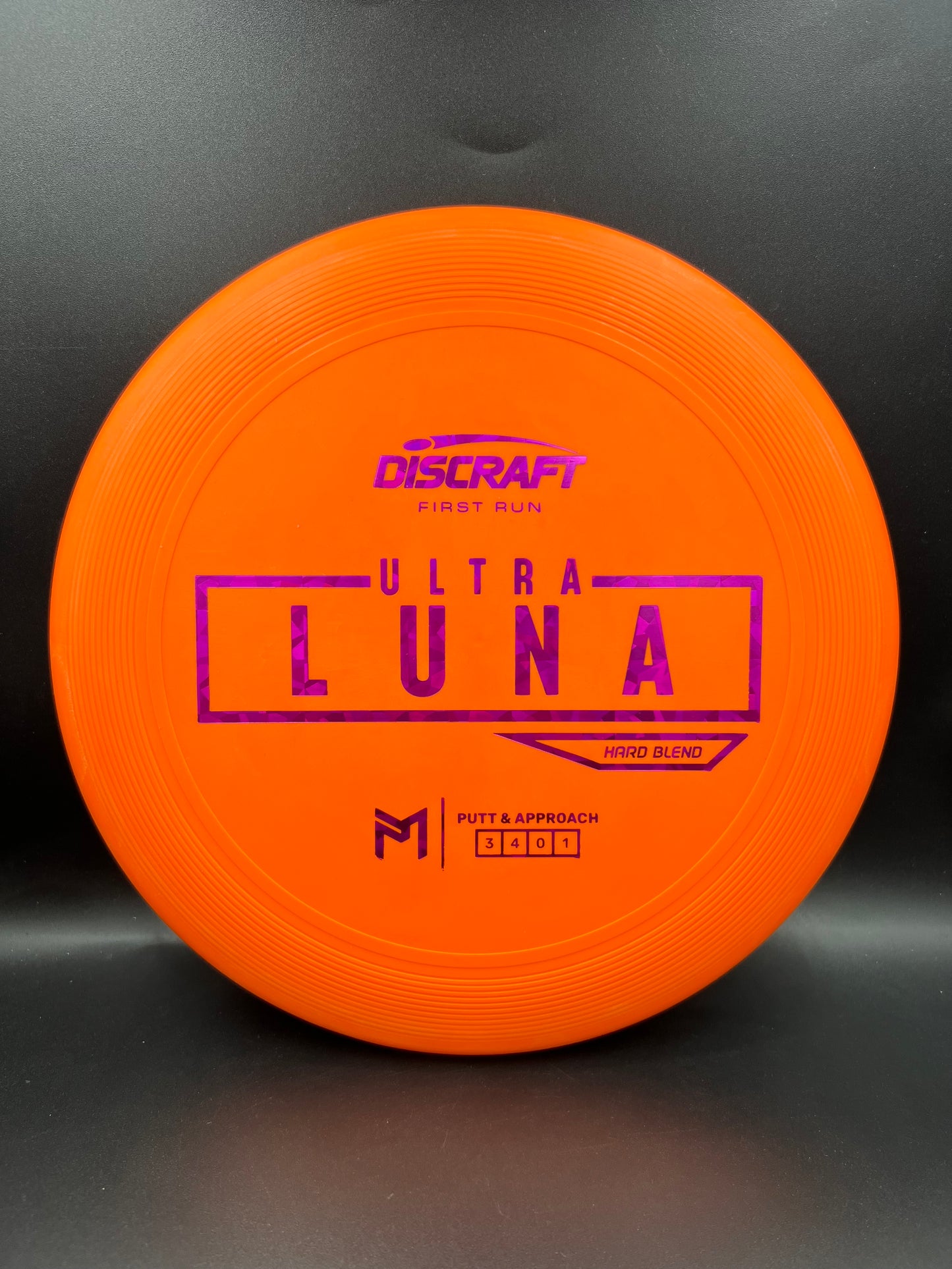 Discraft Paul McBeth First Run UltraLuna - Hard Putter Blend Orange Pink Shatter - 169g