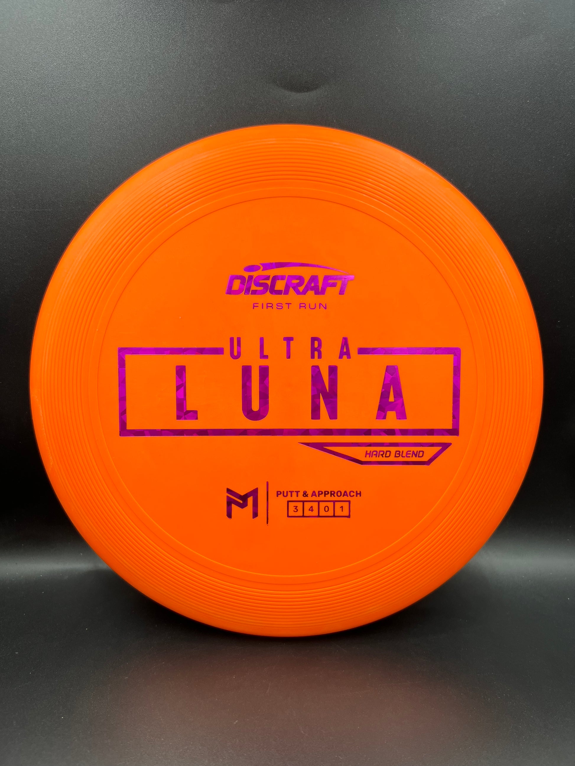Discraft Paul McBeth First Run UltraLuna - Hard Putter Blend Orange Pink Shatter - 169g