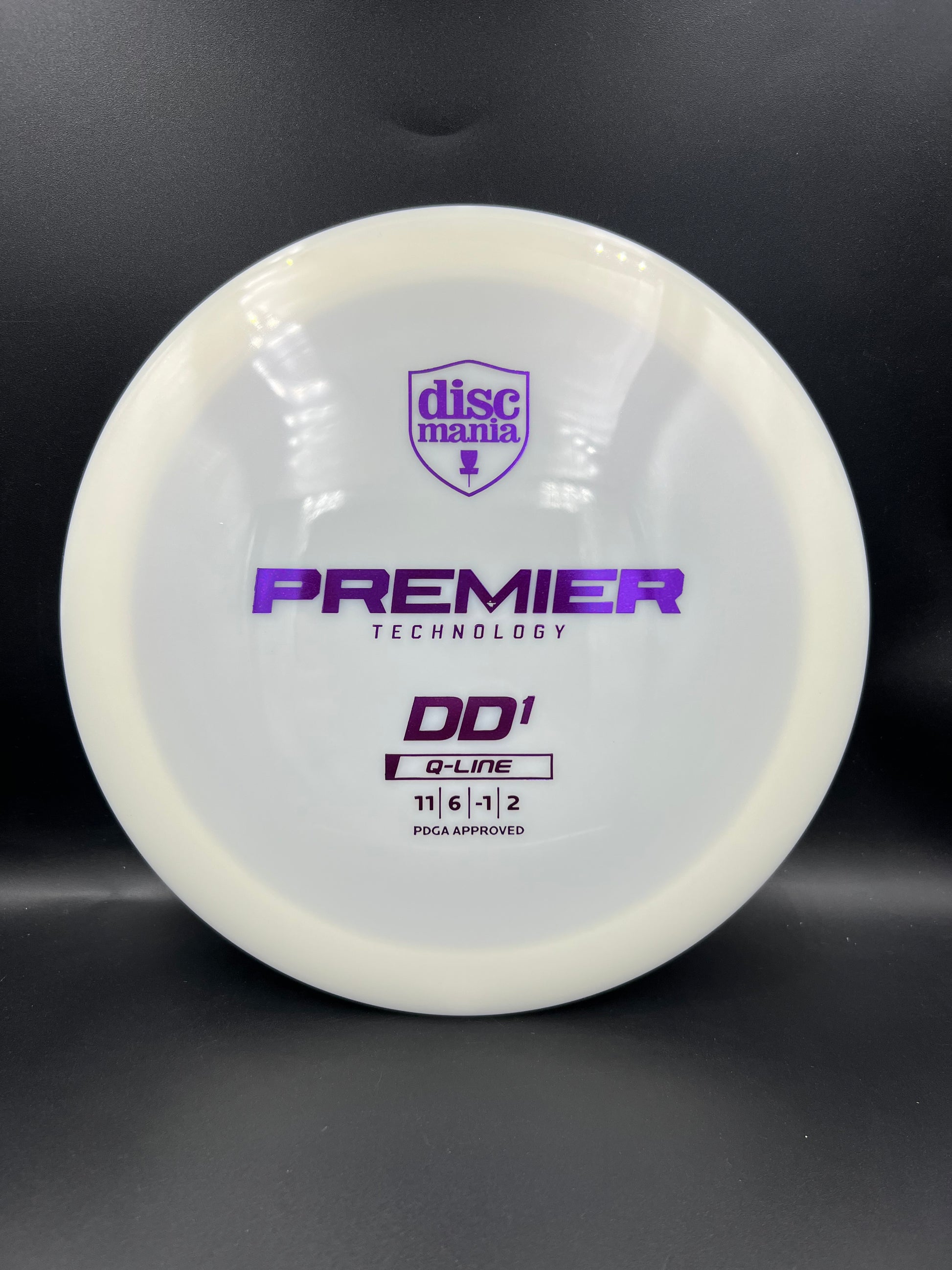 Discmania Q-Line DD1 White Purple Stamp - 174g