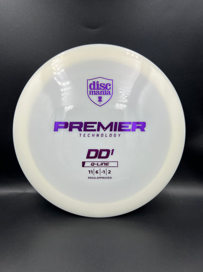 Discmania Q-Line DD1 White Purple Stamp - 174g