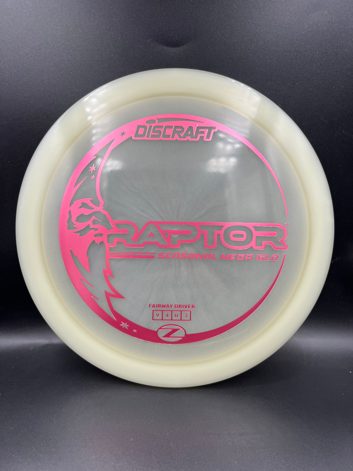 Discraft Mega Glo Raptor Pink Stamp - 173g-174g
