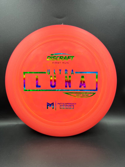 Discraft Paul McBeth First Run UltraLuna - Soft Putter Blend Peach Pink Rainbow - 166g
