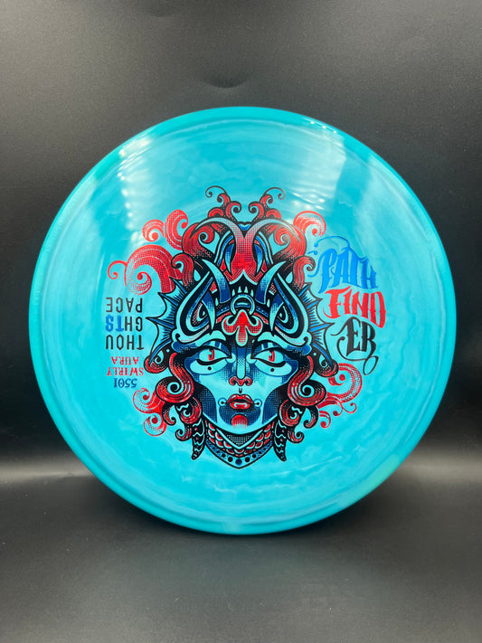 Thought Space 5501 Swirly Aura Pathfinder Teal Blue Red - 176g