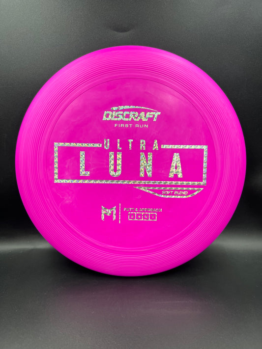 Discraft Paul McBeth First Run UltraLuna - Soft Putter Blend Pink Silver - 172g