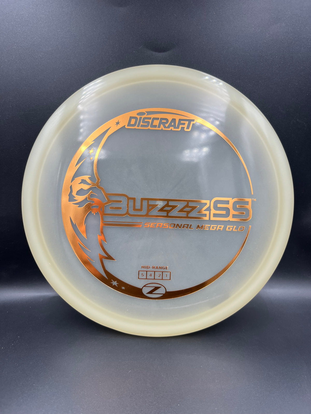 Discraft Mega Glo Buzzz SS Copper Stamp - 177g+