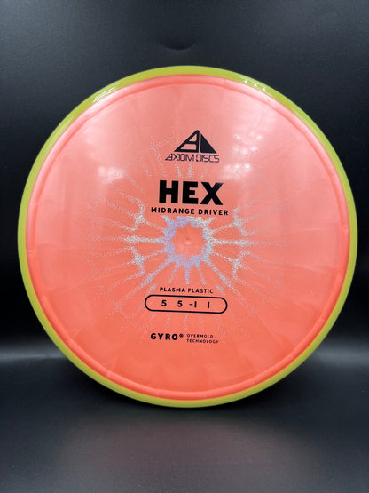 Axiom Plasma Hex Peachy Pink Yellow Green Rim - 176g