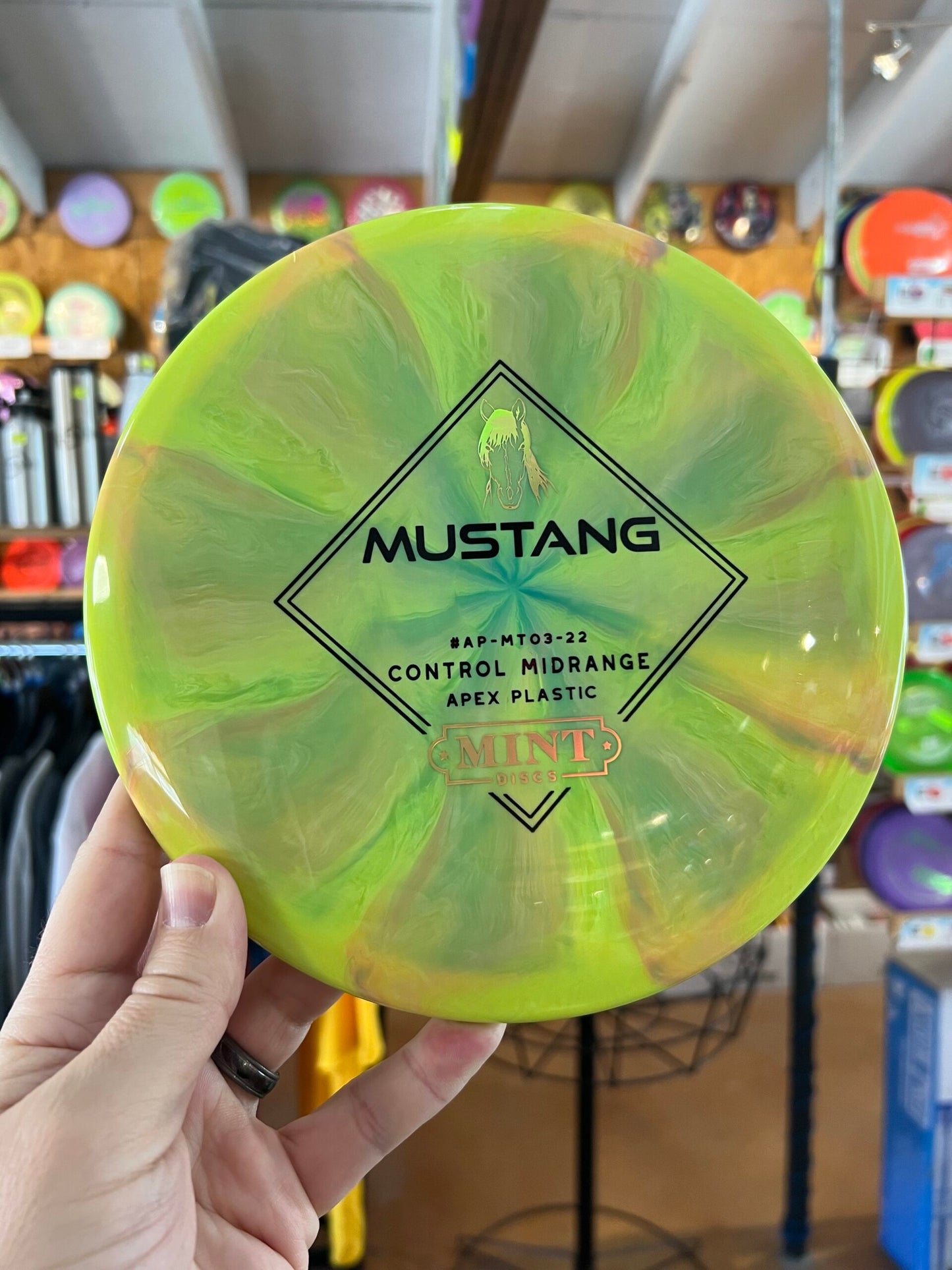 Mint Discs Swirly Apex Mustang