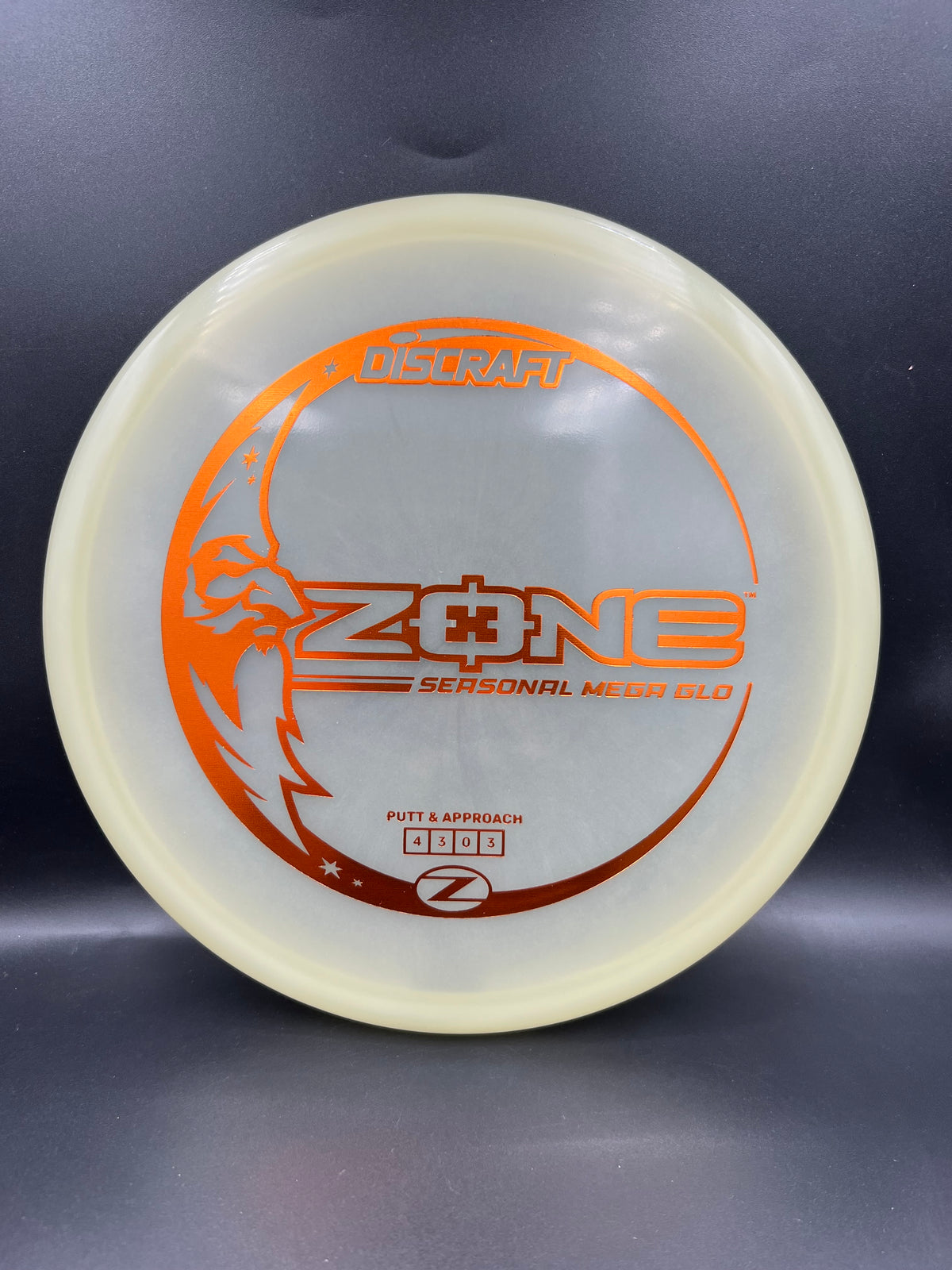 Discraft Mega Glo Zone Orange Stamp - 167g-169g