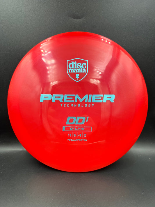 Discmania Q-Line DD1 Red Light Blue Stamp - 171g