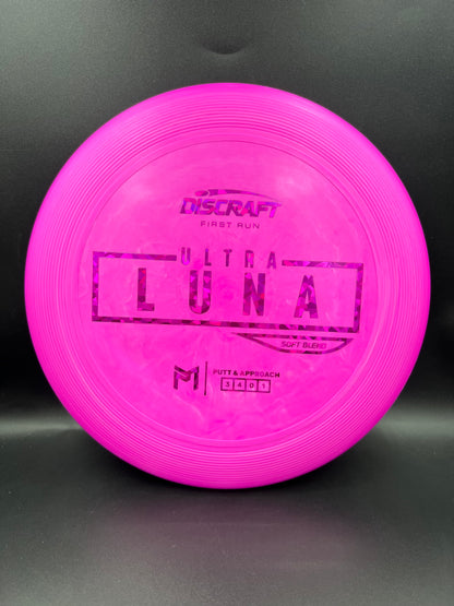 Discraft Paul McBeth First Run UltraLuna - Soft Putter Blend Pink Pink Shatter - 166g