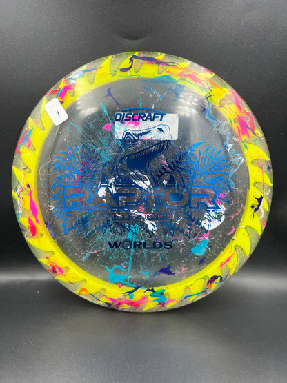Discraft 2026 Worlds Jawbreaker Z Flx Fuzed Raptor Yellow Blue (1) - 173g-174g
