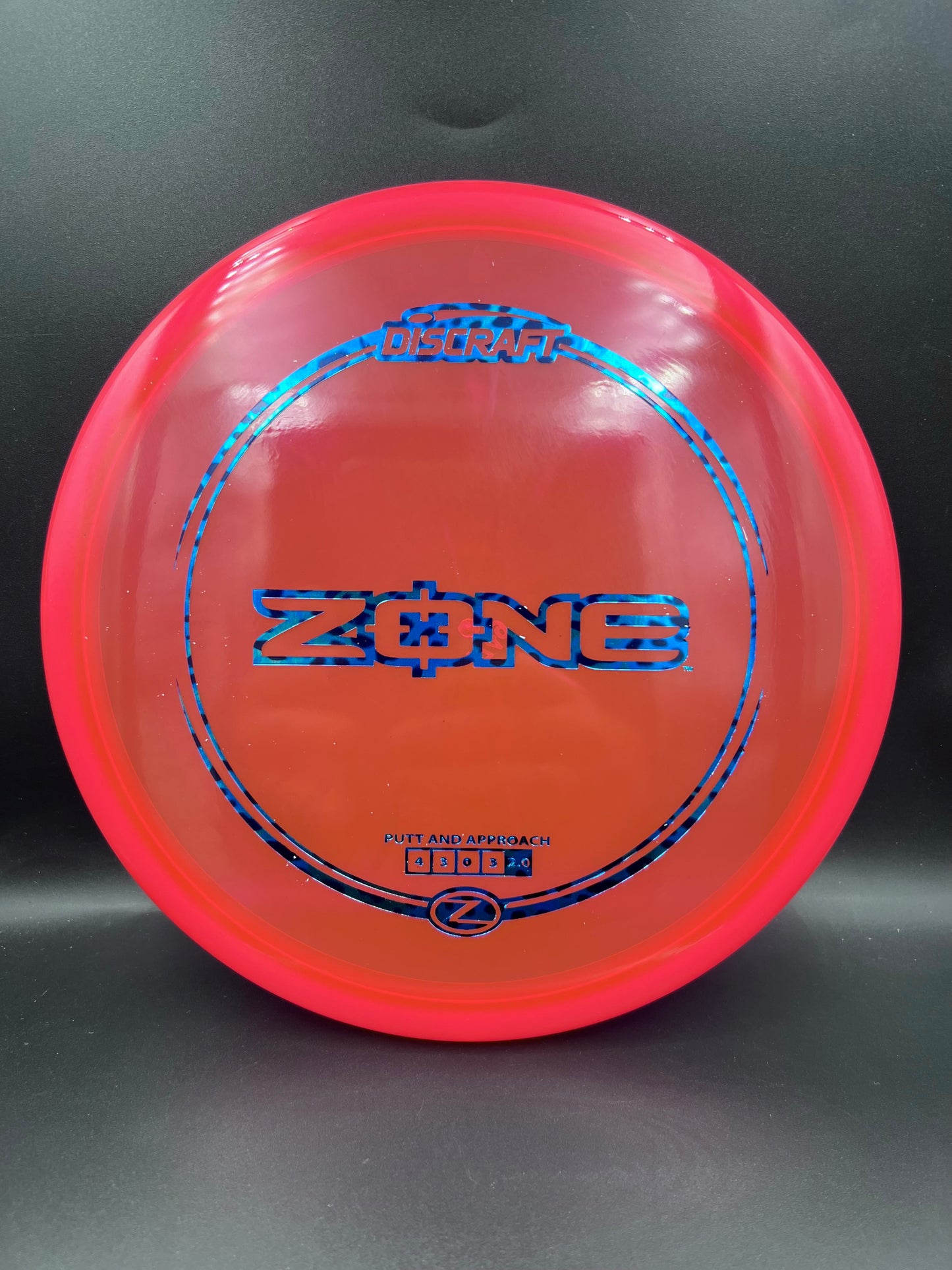 Discraft Z Zone Dark Pink Blue Cheetah Print - 174g