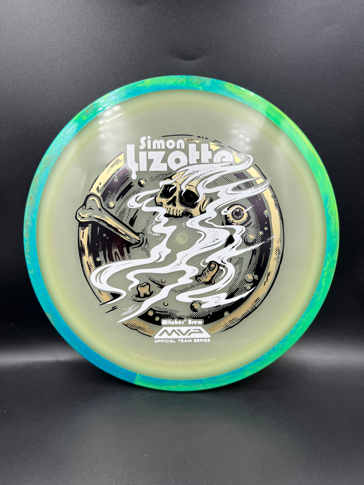 Axiom Eclipse Aspect - Simon Lizotte 2026 Halloween Team Series Black Gold Teal Blue Rim - 170g