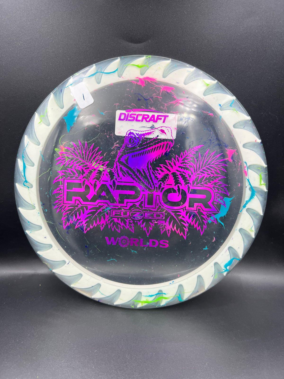 Discraft 2026 Worlds Jawbreaker Z Flx Fuzed Raptor White Pink (1) - 173g-174g