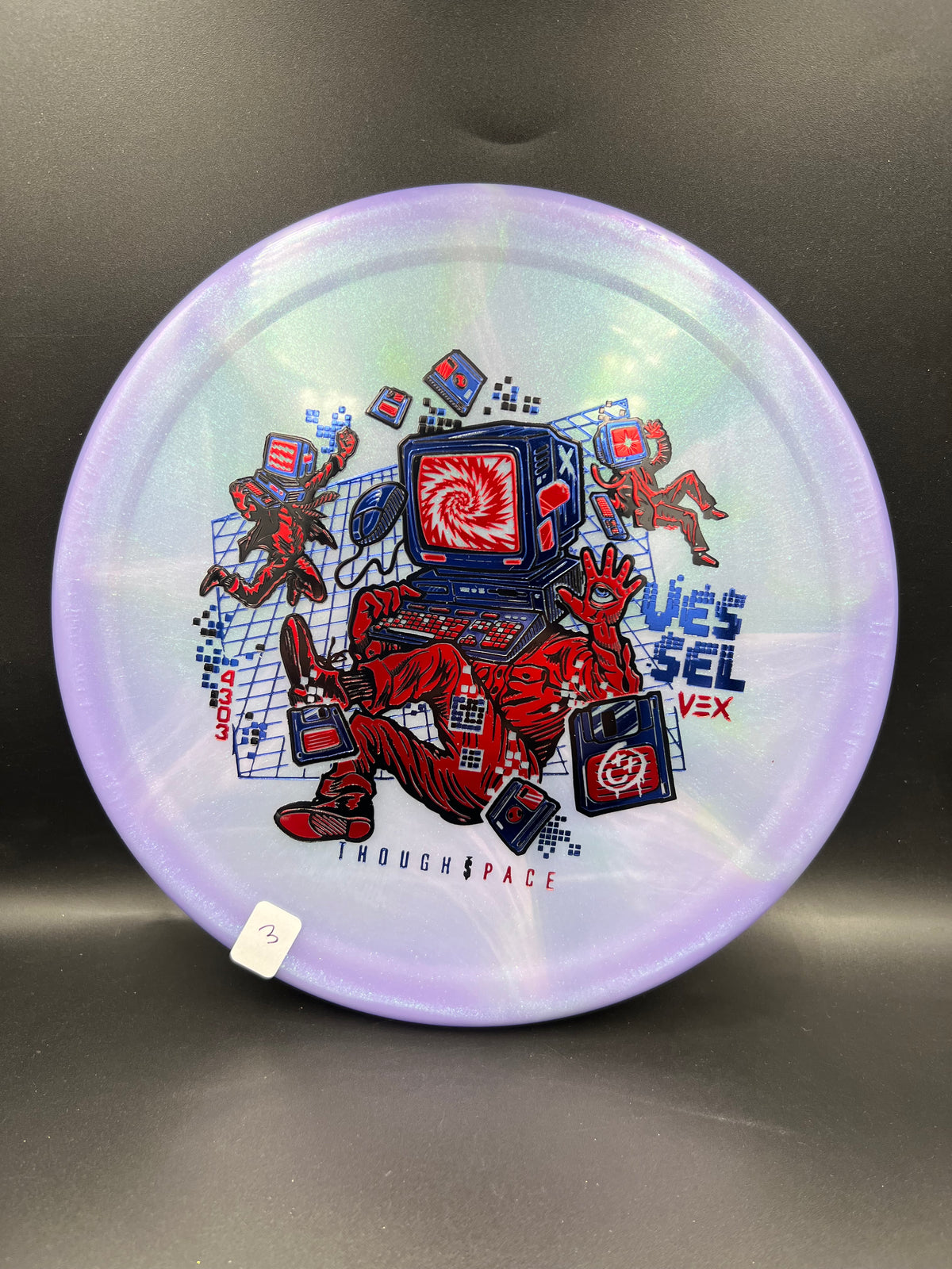 Thought Space Vex Vessel Purple Blue Red (3) - 172g