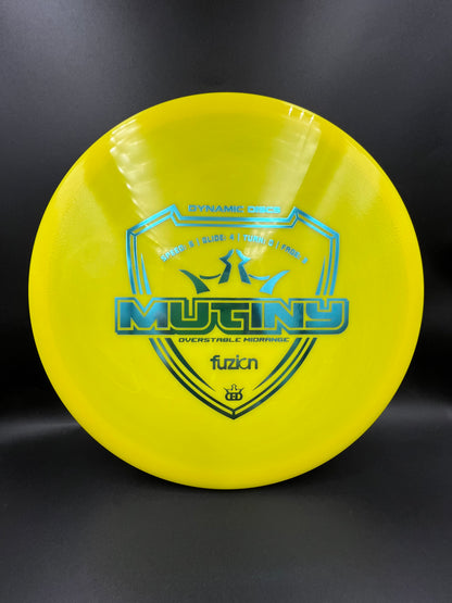 Dynamic Discs Fuzion Mutiny Yellow Light Blue - 175g