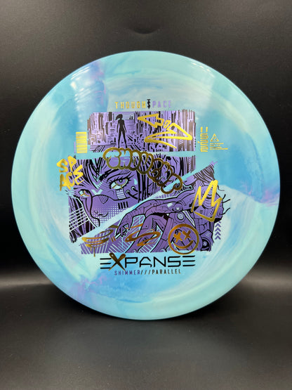 Thought Space Shimmer Parallel Expanse Sky Blue Purple Gold - 173g