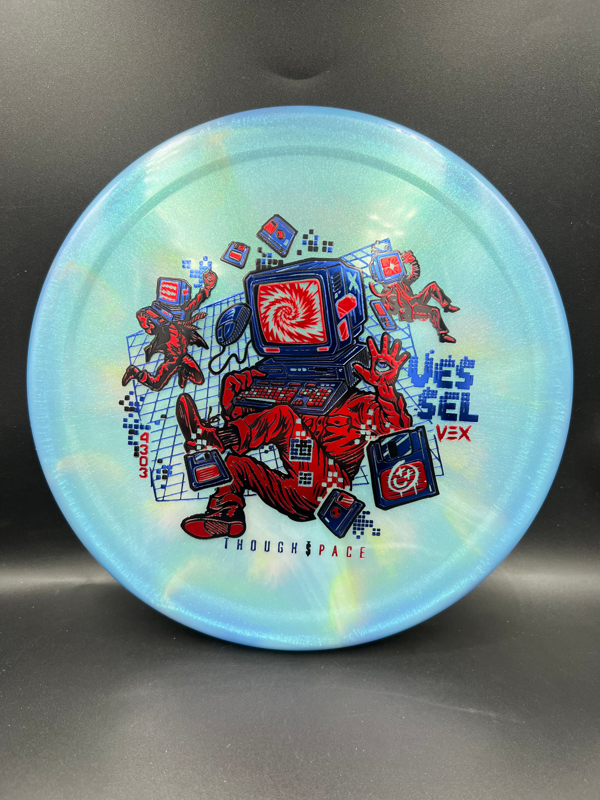 Thought Space Vex Vessel Blue Blue Red - 172g
