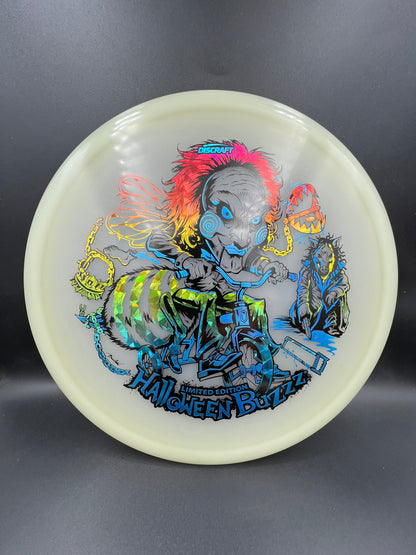 Discraft 2026 Mega Glo Halloween Buzzz Rainbow Shatter Blue - 175g-176g