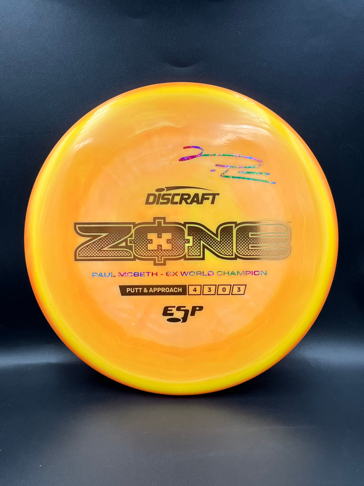 Discraft ESP Zone Refresh - Orange Orange Gold Rainbow - 168g