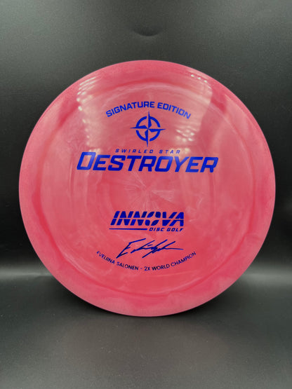 Innova Eveliina Salonen 2X World Champ Swirled Star Destroyer Red Pink Blue - 167g