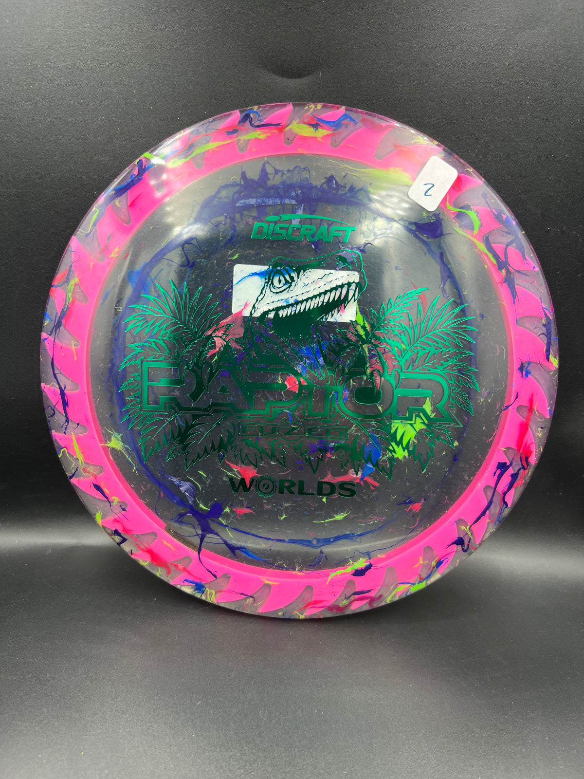 Discraft 2026 Worlds Jawbreaker Z Flx Fuzed Raptor Pink Green (2) - 173g-174g