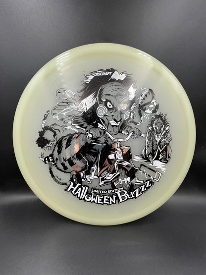 Discraft 2026 Mega Glo Halloween Buzzz White Black Silver - 173g-174g