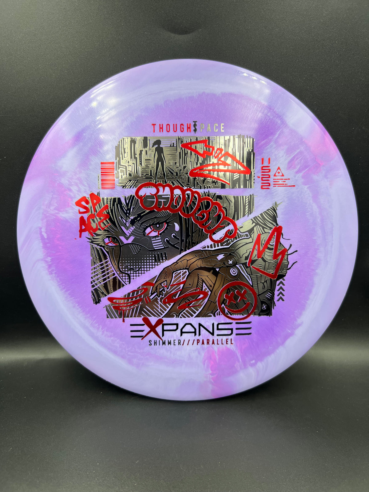 Thought Space Shimmer Parallel Expanse Purple Red Silver - 174g