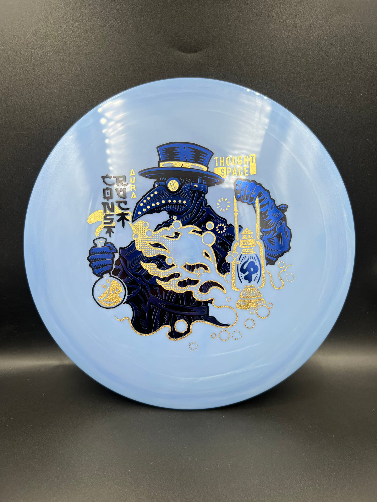 Thought Space Aura Construct Light Blue Blue Gold Glitter - 167g
