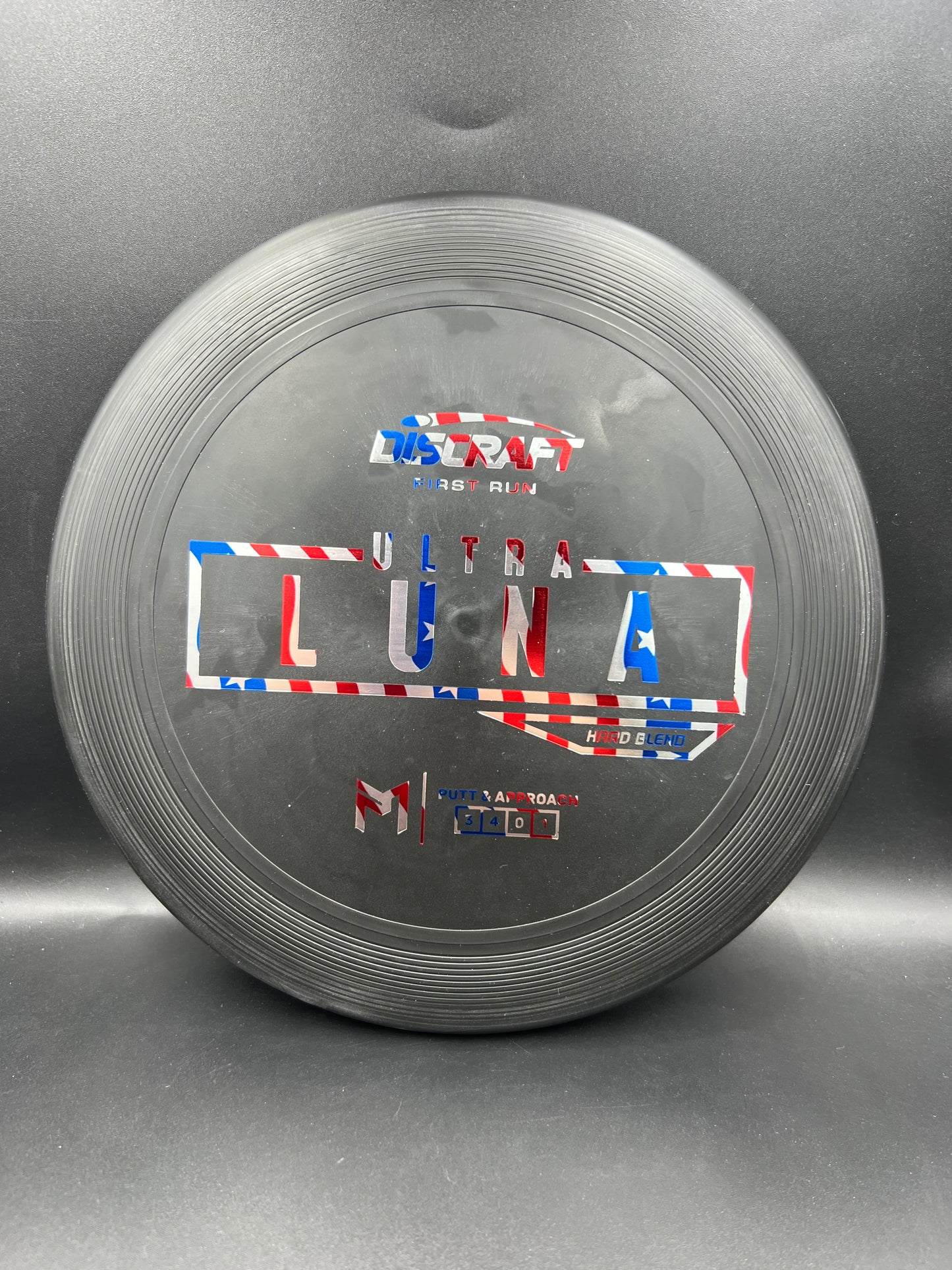 Discraft Paul McBeth First Run UltraLuna - Hard Putter Blend Black Flag - 169g
