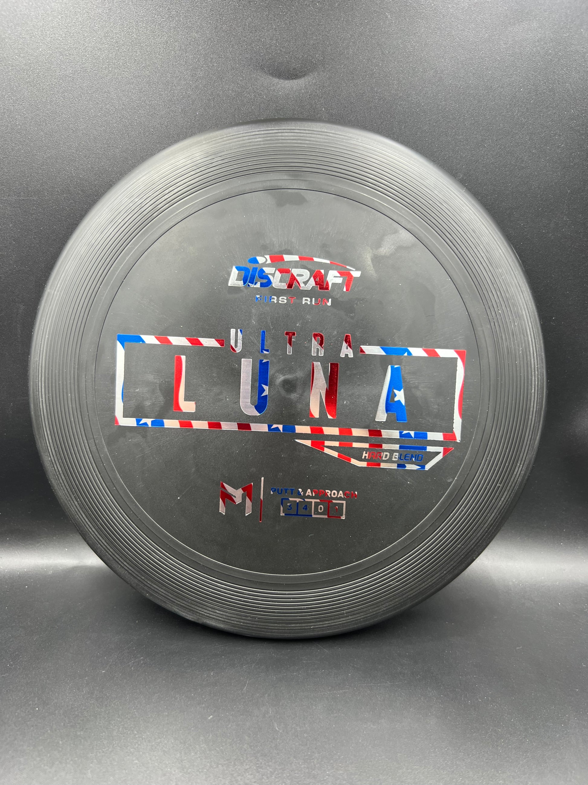 Discraft Paul McBeth First Run UltraLuna - Hard Putter Blend Black Flag - 169g