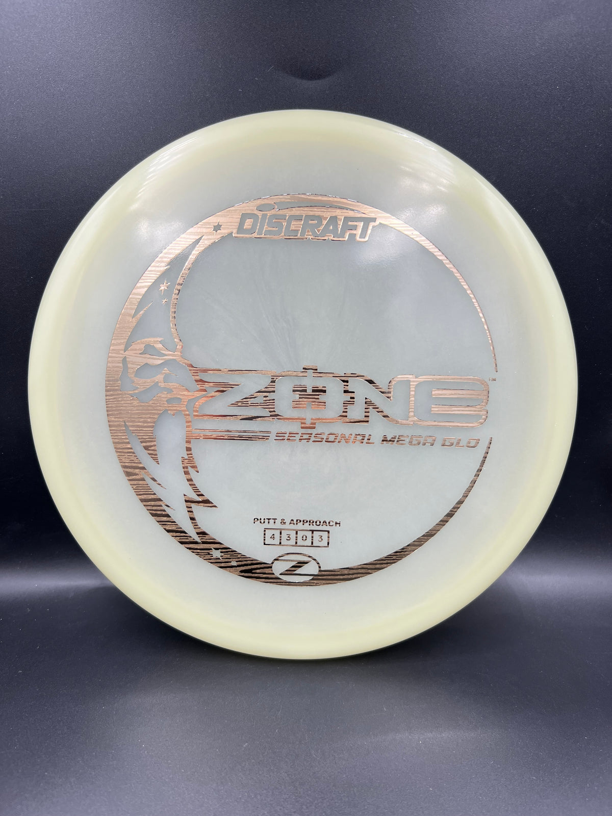 Discraft Mega Glo Zone Wood Grain Stamp - 172g-174g
